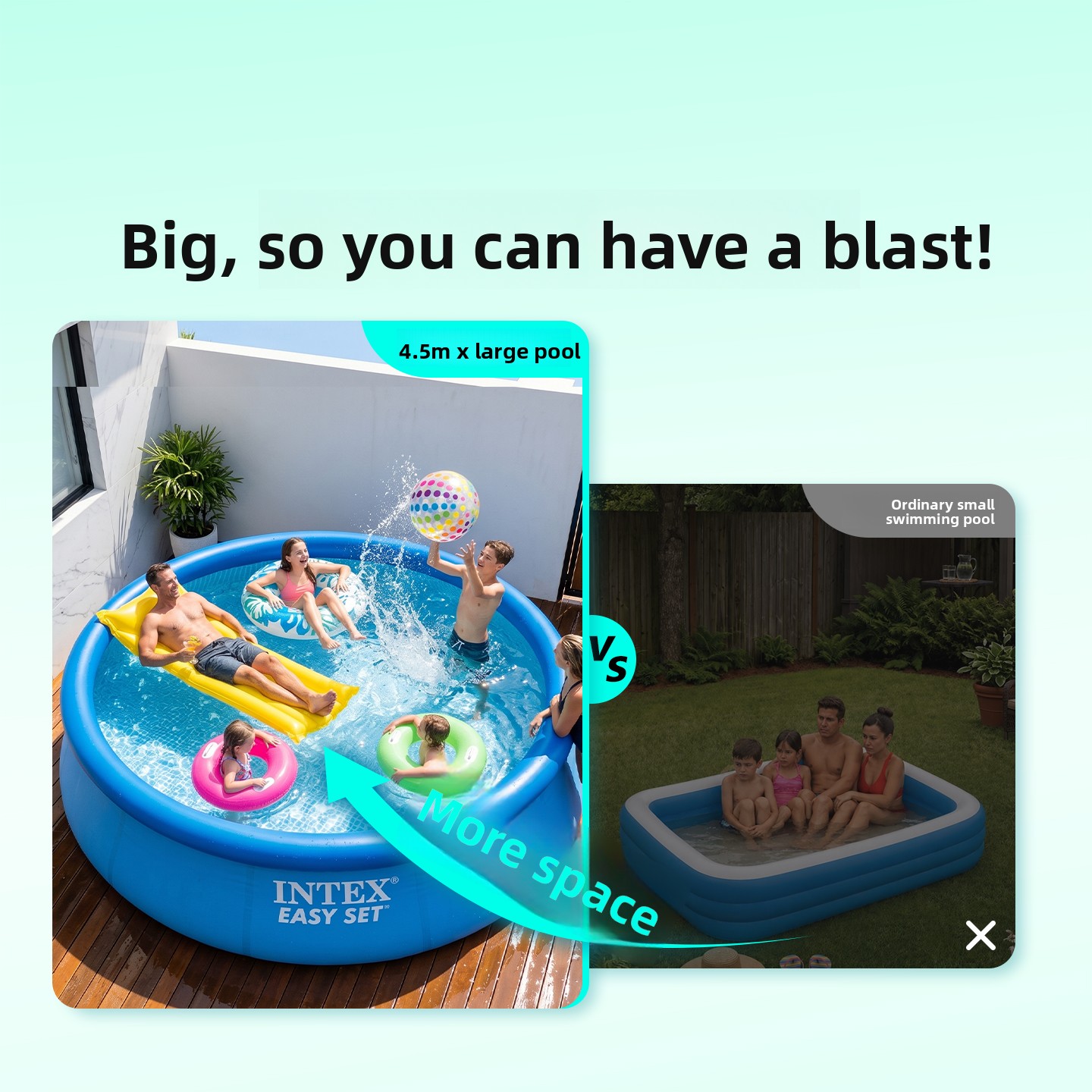 Piscina Familiar Inflable Extr - Kids Outdoor Pool reseña y precio